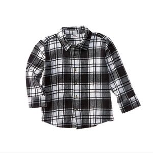 Mish Mish Bolt Flannel Shirt. SIZE: 8 in Black & White - New